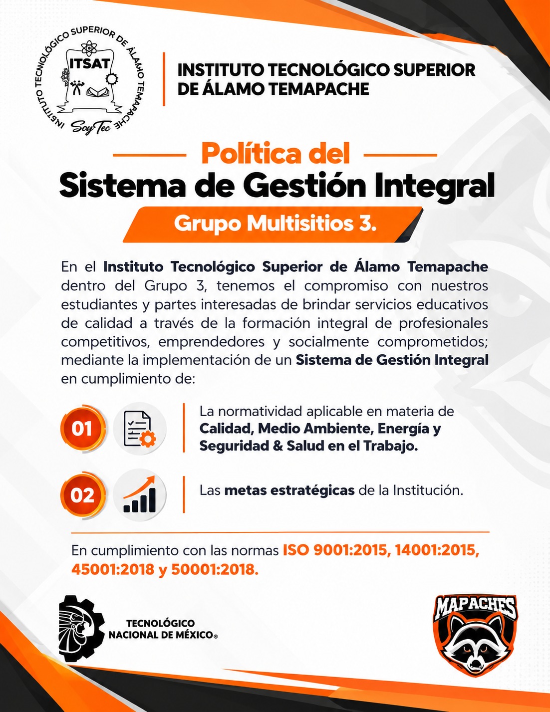 Documento de Política de Gestión Integral del ITSAT